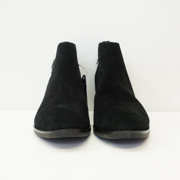 White Mountain Ankle Boot Bootie Black Suede 9M - Picture 3 of 8